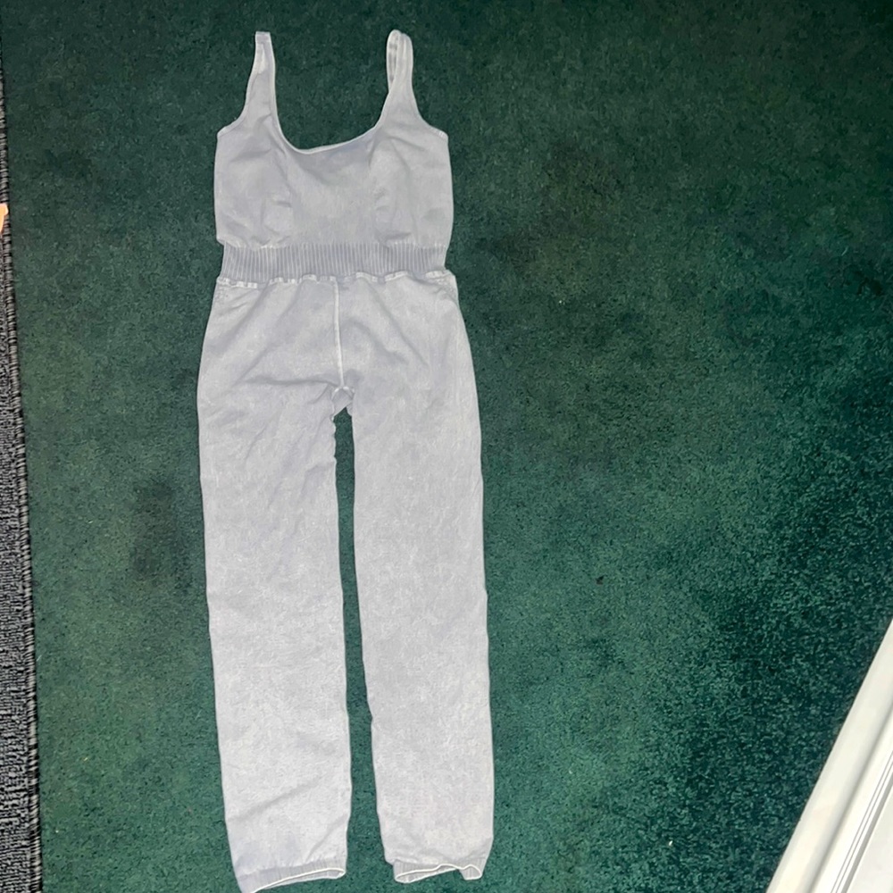 Free People ice grey Onesie